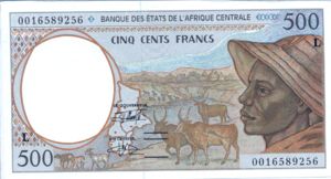 Central African States, 500 Franc, P401Lg