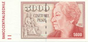 Chile, 5,000 Peso, P155f 28