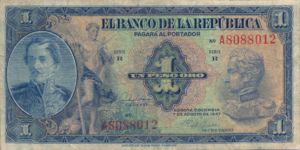 Colombia, 1 Peso Oro, P380e v2