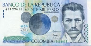 Colombia, 20,000 Peso, P454k