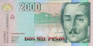 Colombia, 2,000 Peso, P457g