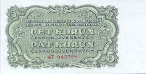 Czechoslovakia, 5 Koruna, P80a