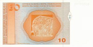 Bosnia and Herzegovina, 10 Convertible Mark, P63a