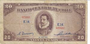 Chile, 20 Peso, P93b