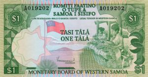 Western Samoa, 1 Tala, P19