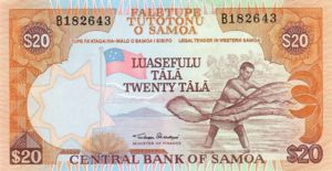 Samoa, 20 Tala, P28a