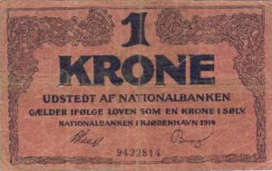 Denmark, 1 Krone, P11