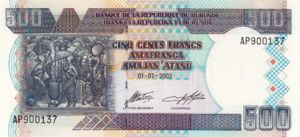 Burundi, 500 Franc, P38c