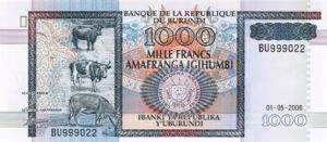 Burundi, 1,000 Franc, P39d