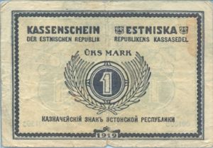 Estonia, 1 Mark, P43a