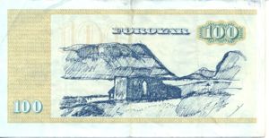 Faeroe Islands, 100 Krone, P21d