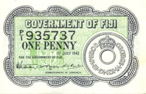Fiji Islands, 1 Penny, P47a