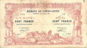 French Somaliland, 100 Franc, P5a
