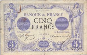 France, 5 Franc, P60