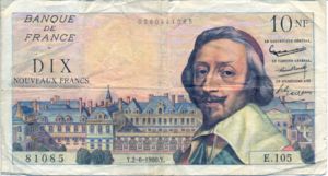 France, 10 New Franc, P142a
