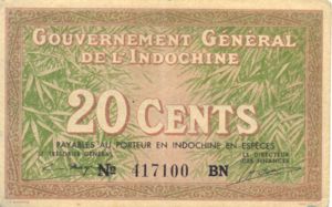 French Indochina, 20 Cent, P86d