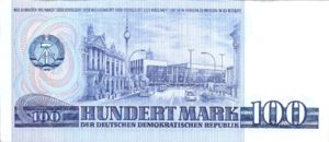 Germany - Democratic Republic, 100 Mark, P31r