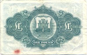 Gibraltar, 1 Pound, P15c