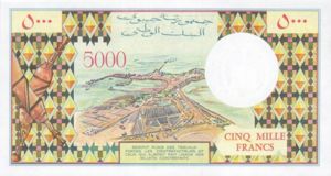 Djibouti, 5,000 Franc, P38d