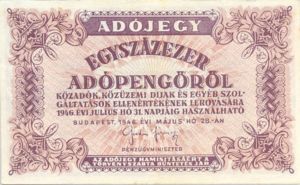 Hungary, 100,000 Adopengo, P144a