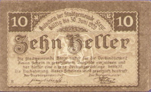 Austria, 10 Heller, FS 1034Ib