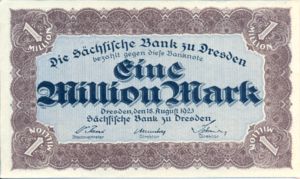 German States, 1,000,000 Mark, S962