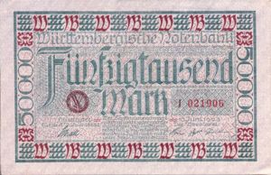 German States, 50,000 Mark, S984
