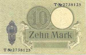 Germany, 10 Mark, P9b