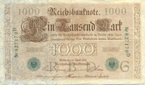 Germany, 1,000 Mark, P45a G