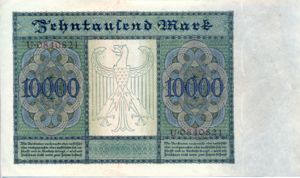 Germany, 10,000 Mark, P70