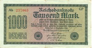 Germany, 1,000 Mark, P76g v2