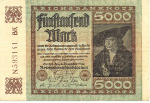 Germany, 5,000 Mark, P81d