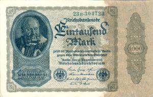 Germany, 1,000 Mark, P82a