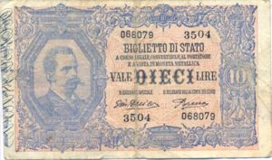 Italy, 10 Lira, P20g