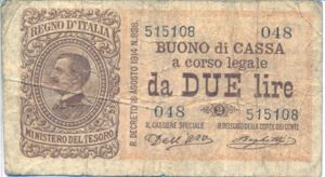Italy, 2 Lira, P37a