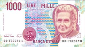 Italy, 1,000 Lira, P114b