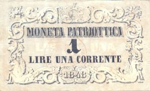 Italian States, 1 Lira, S185