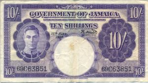 Jamaica, 10 Shilling, P39 v1