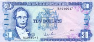 Jamaica, 10 Dollar, P71b