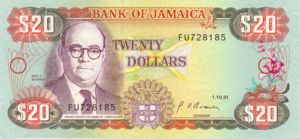 Jamaica, 20 Dollar, P72d
