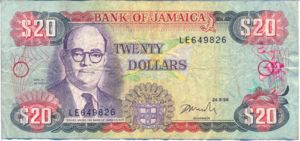 Jamaica, 20 Dollar, P72f