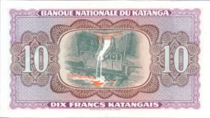 Katanga, 10 Franc, P5Ax