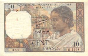 Madagascar, 100 Franc, P46a