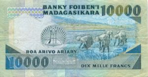 Madagascar, 2000/10000 Ariary/Franc, P70a