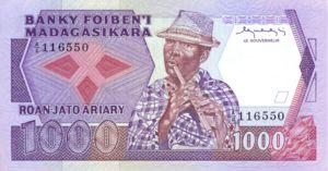 Madagascar, 200/1000 Ariary/Franc, P68a