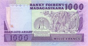 Madagascar, 200/1000 Ariary/Franc, P68a