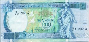 Malta, 5 Lira, P46c