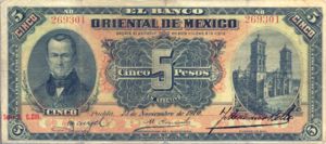 Mexico, 5 Peso, S381c