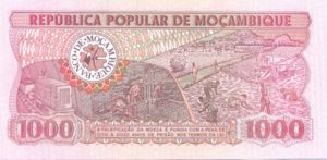 Mozambique, 1,000 Meticais, P128