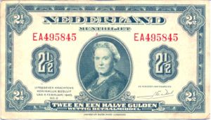 Netherlands, 2 1/2 Gulden, P65a